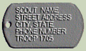 Boy Scouts, Girl Scouts, camp tags